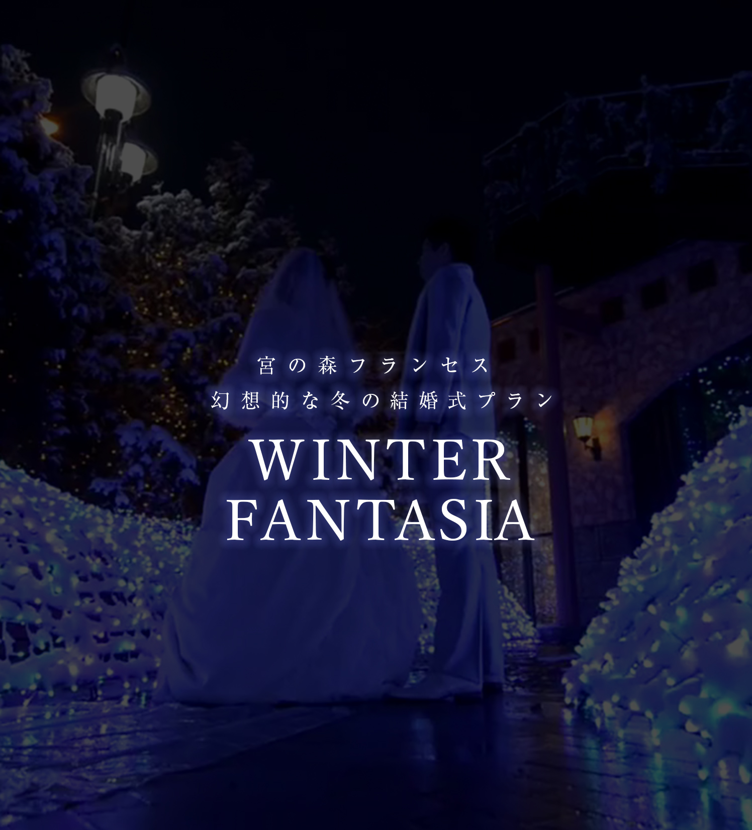 宮の森フランセス 幻想的な冬の結婚式プラン WINTER FANTASIA